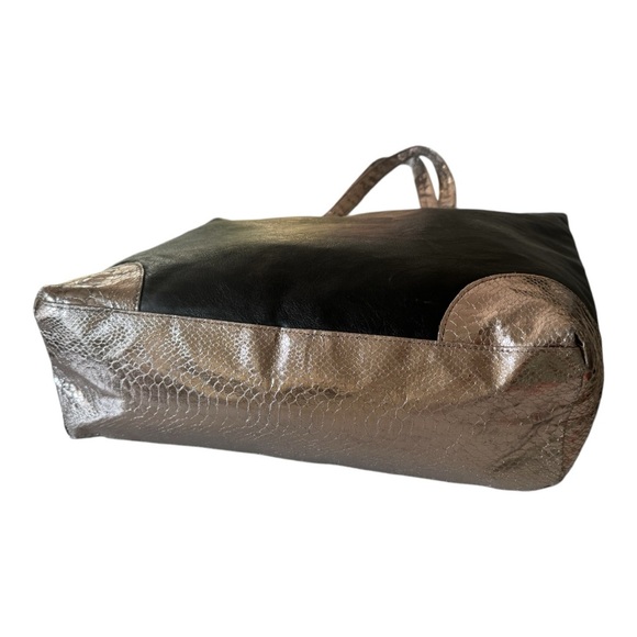 Jimmy Choo Parfums Black & Snake Print Faux Leather Tote Shoulder Bag! - Picture 4 of 11